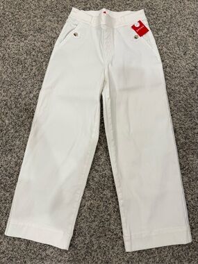SPANX White Wide-Leg Pull-On Pants- NWT